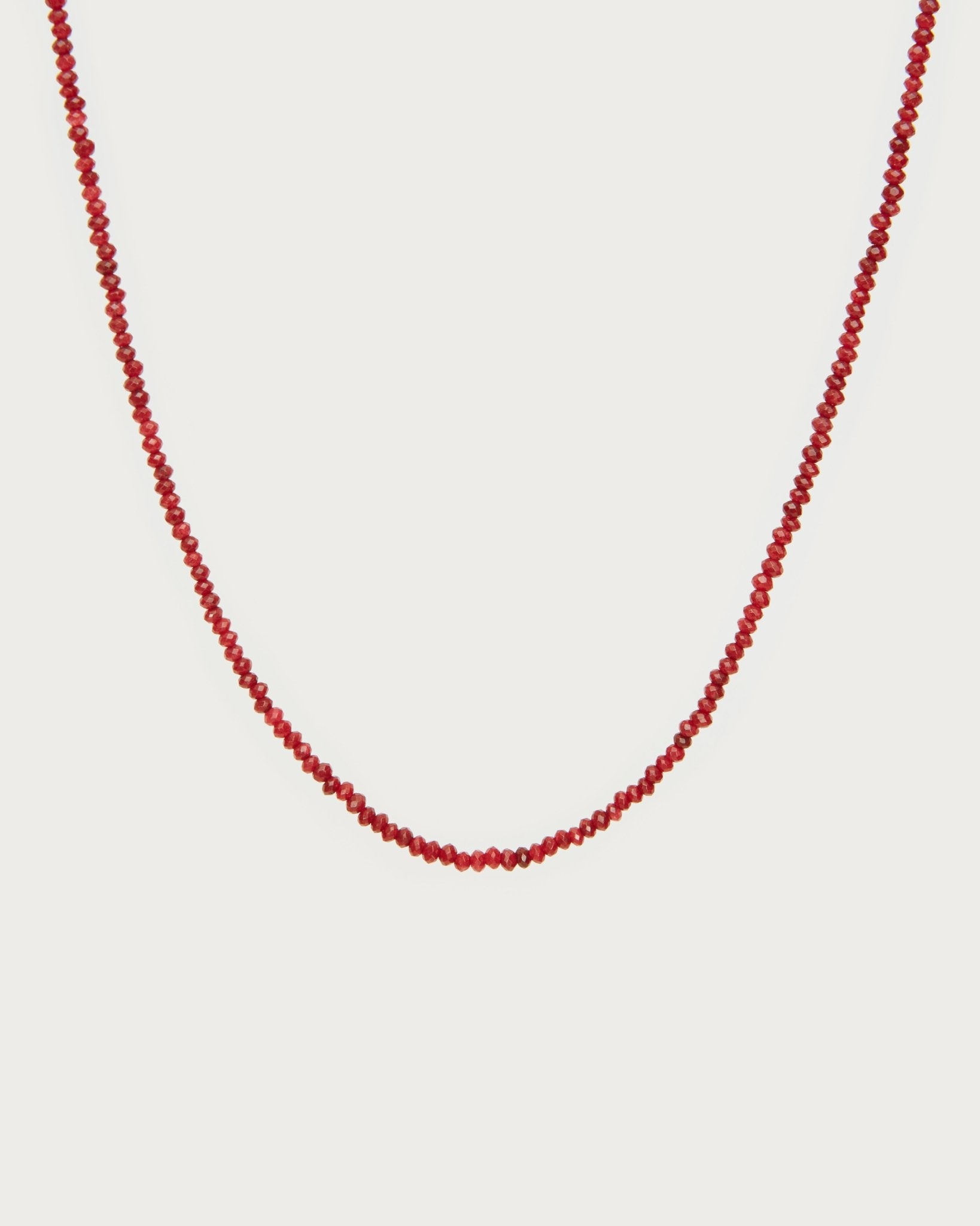 Mini Carnelian Beaded Necklace