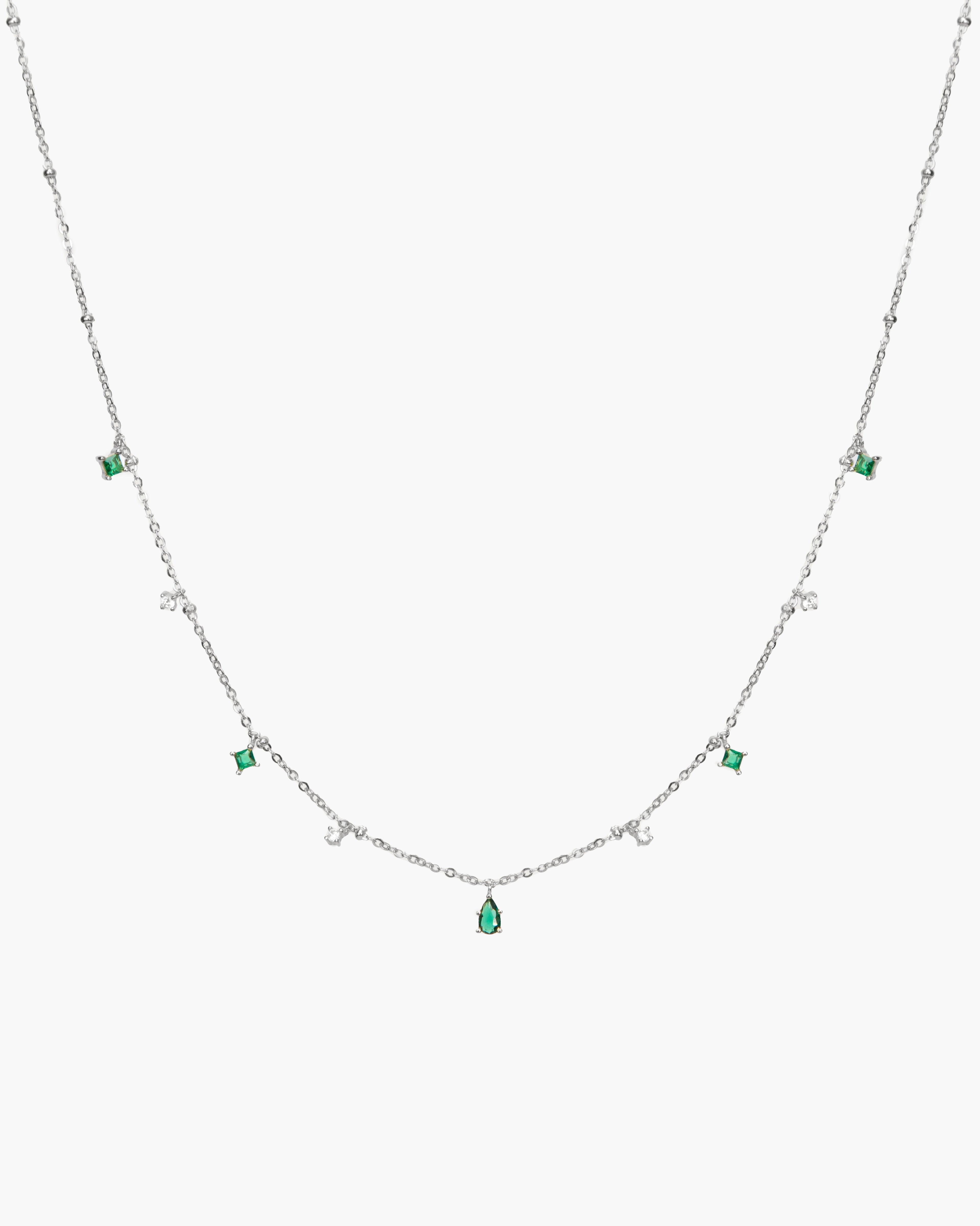 Elysee Necklace in Emerald Green | en route jewelry
