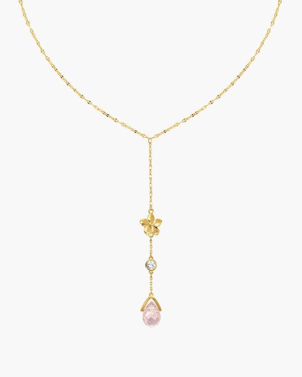 Petal Lariat Necklace - en route jewelry
