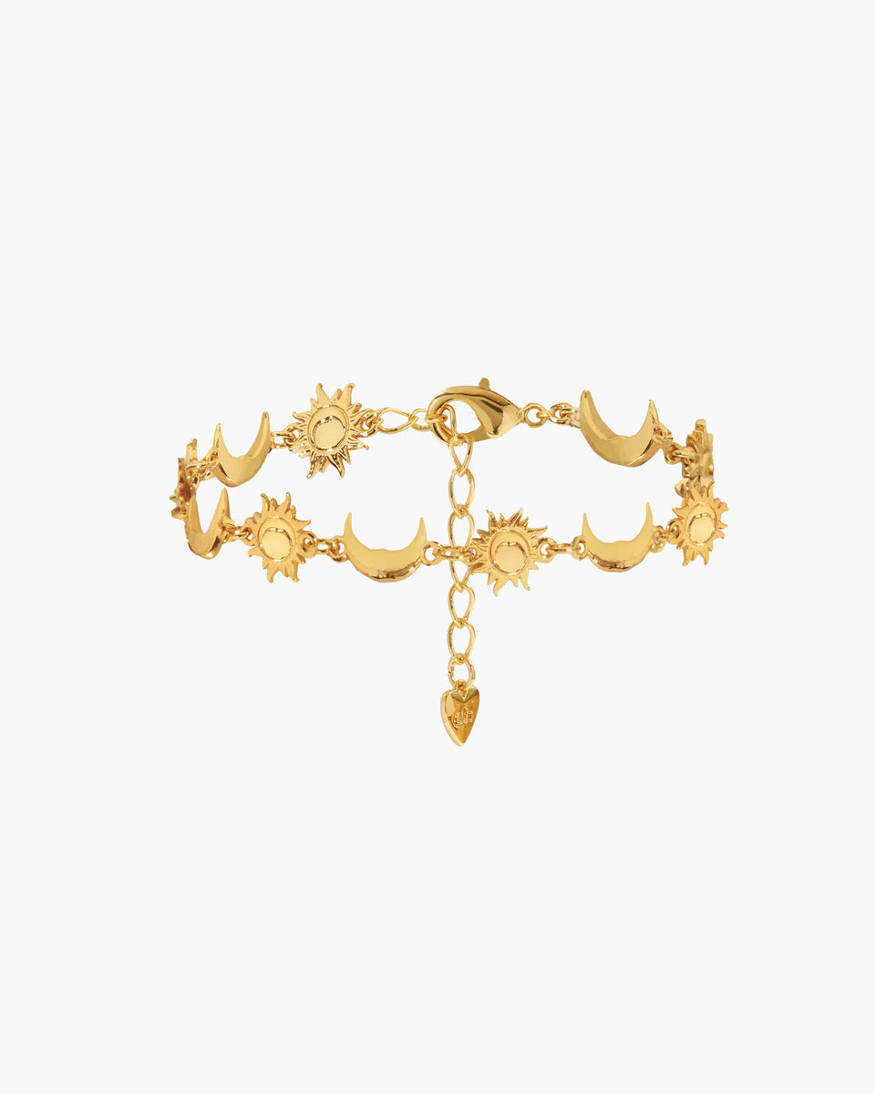 Hoshi Bracelet | Sun & Moon Charm Bracelet | en route jewelry