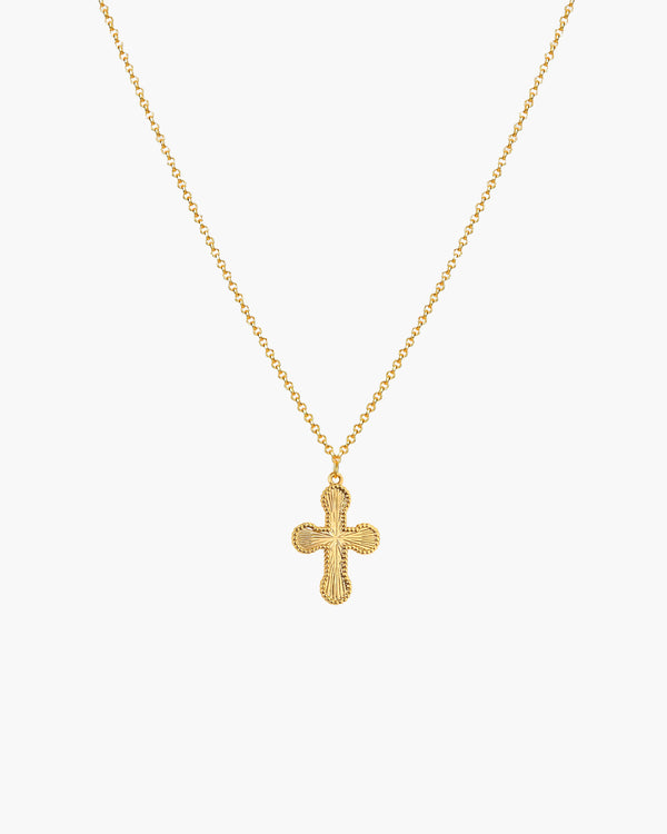 Mini Cross Pendant Necklace - En Route Jewelry