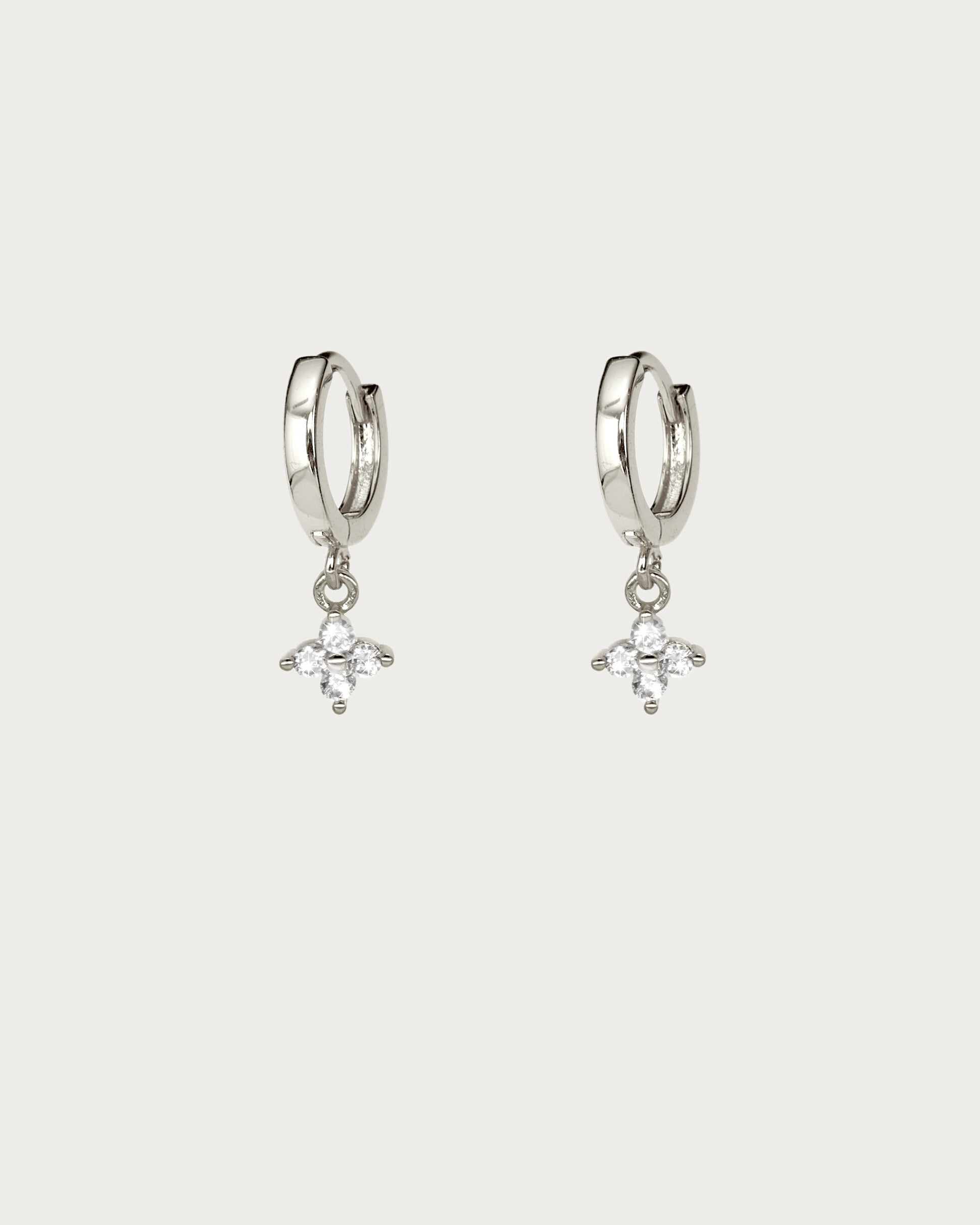 Clover Mini Hoop Earrings | En Route Jewelry
