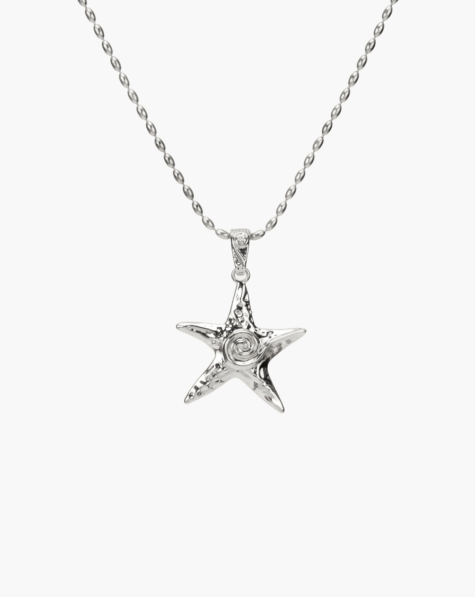 Silver Starfish Necklace