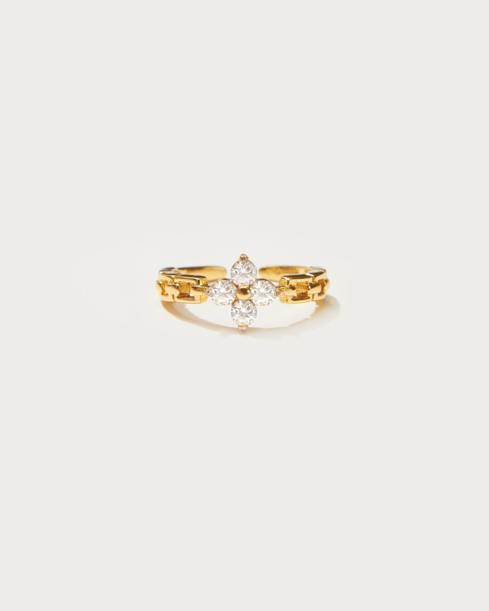 Lucky Clover Ring in Gold