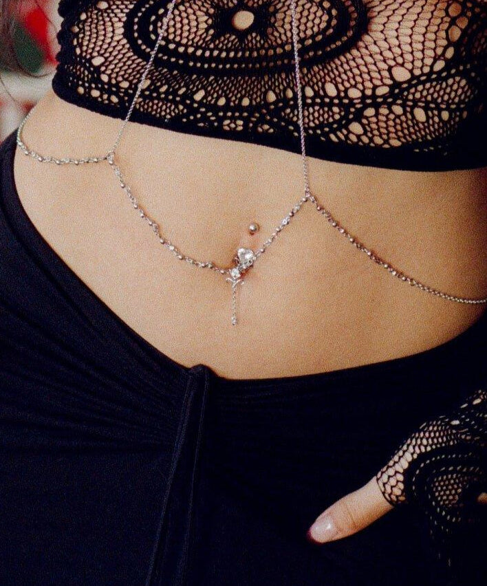 Dripping Belly Button Ring en route jewelry1