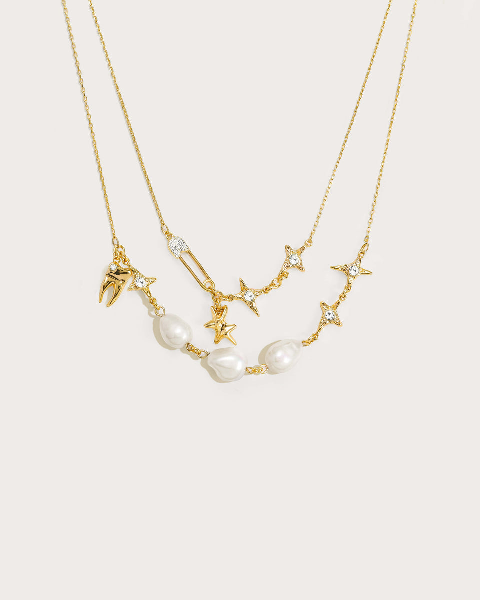 The Mellow Necklace in Gold | en route jewelry