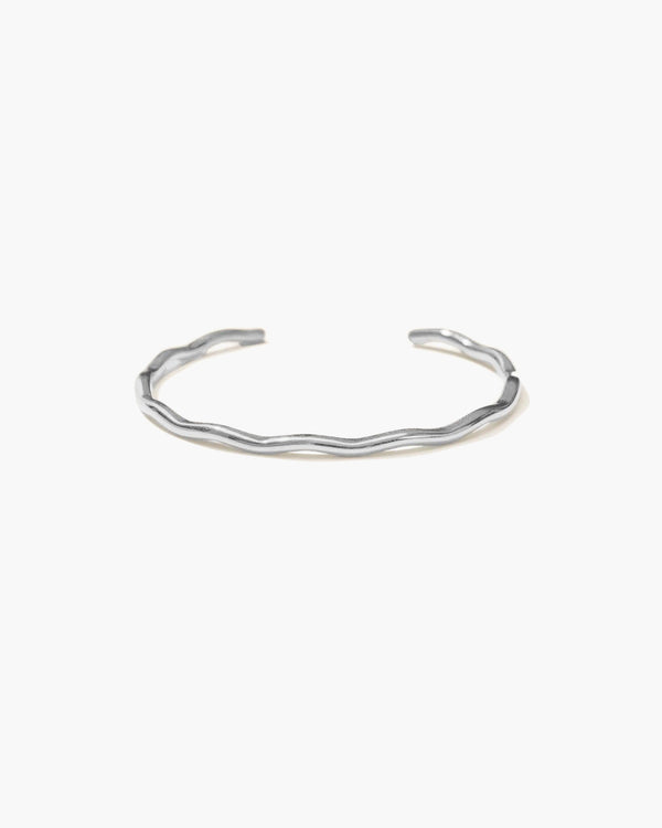 Silver Wave Bangle - En Route Jewelry