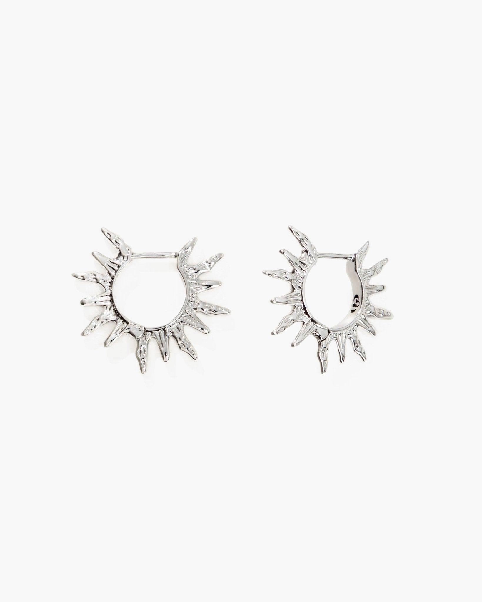 Sun Hoop Earrings | en route jewelry