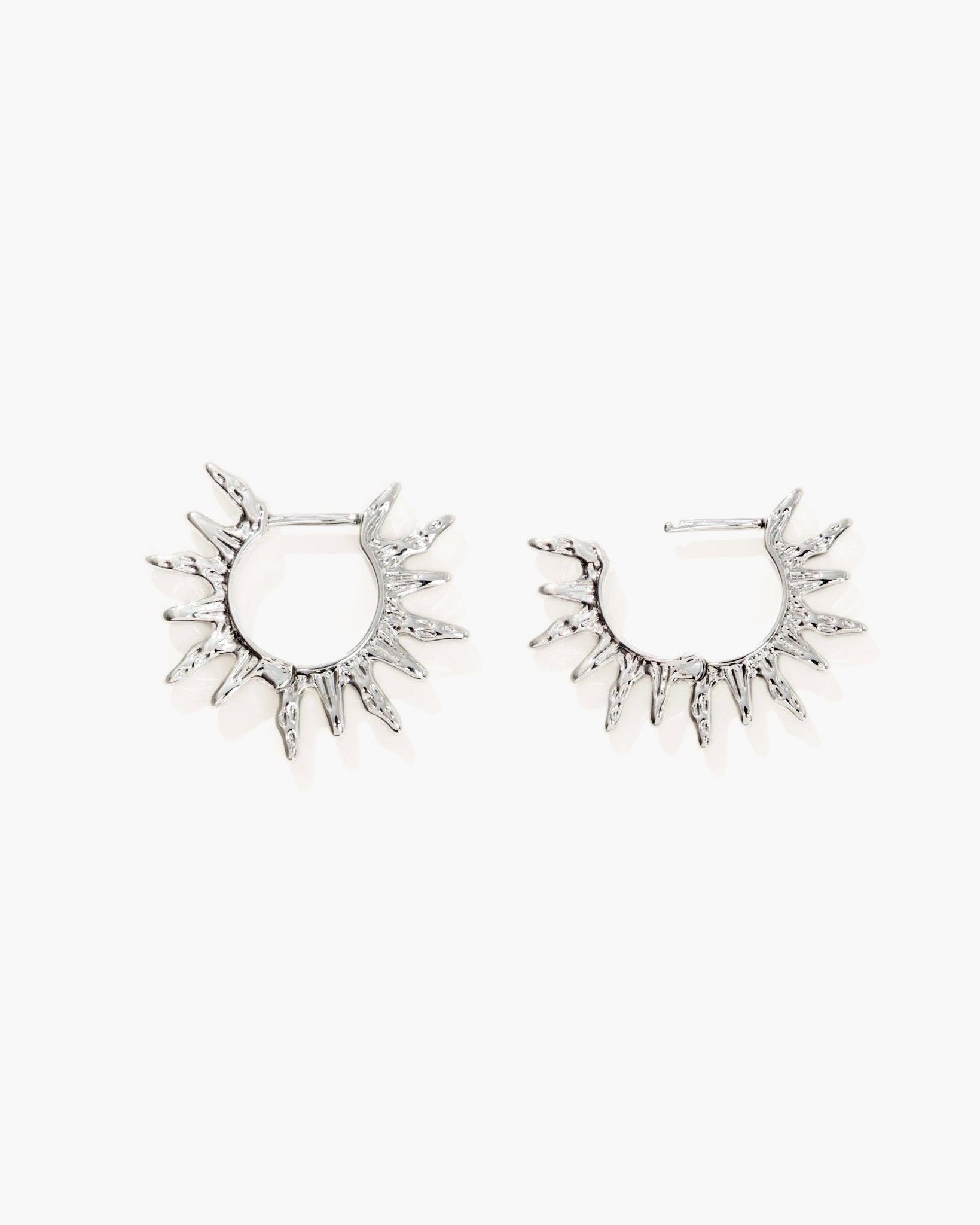 Sun Hoop Earrings - En Route Jewelry