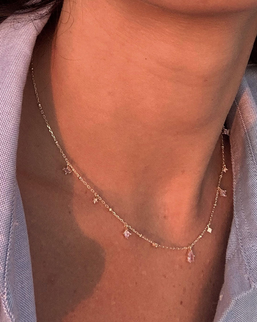 Elysee Necklace in Pink | En Route Jewelry | En Route Jewelry