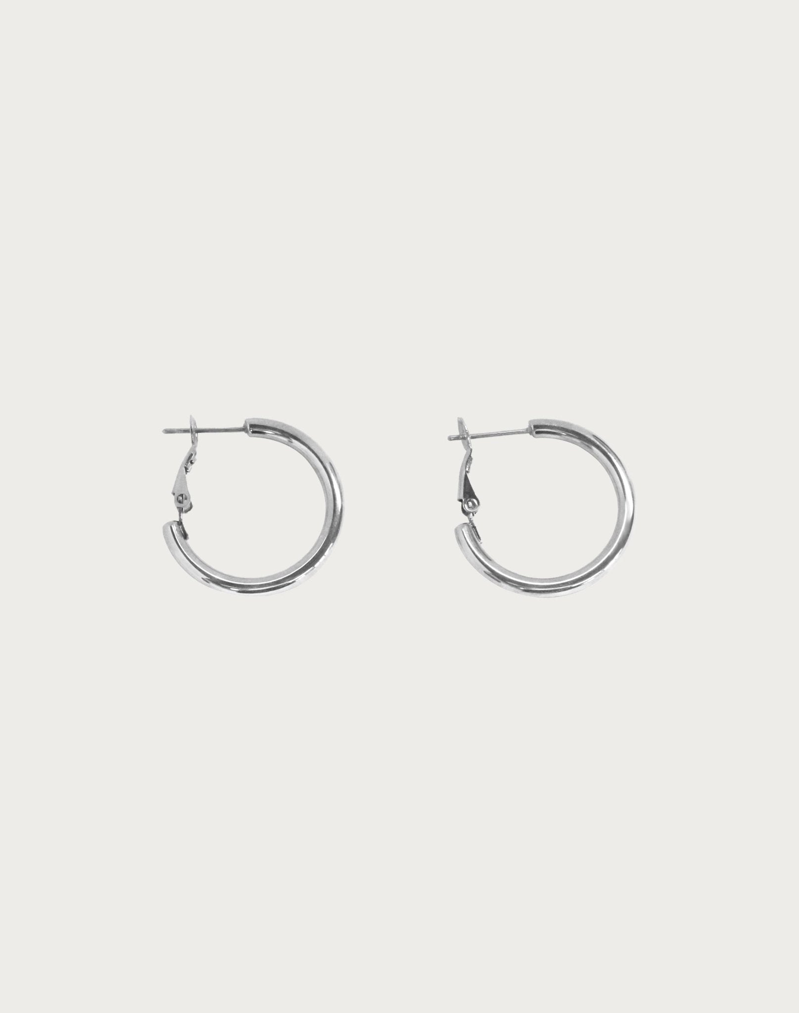 20mm Endless Hoop Earrings in Silver Earrings En Route Jewelry 