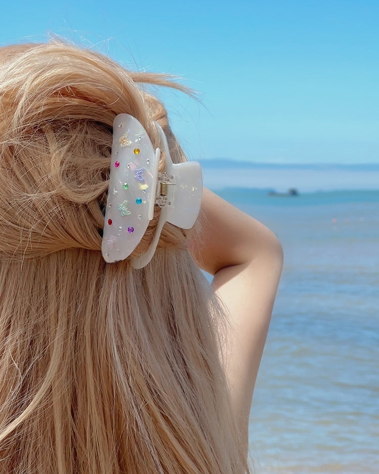 Whimsical Meadow Butterfly Hair Claw