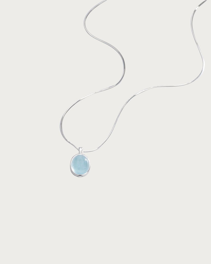Aquamarine Stone Necklace