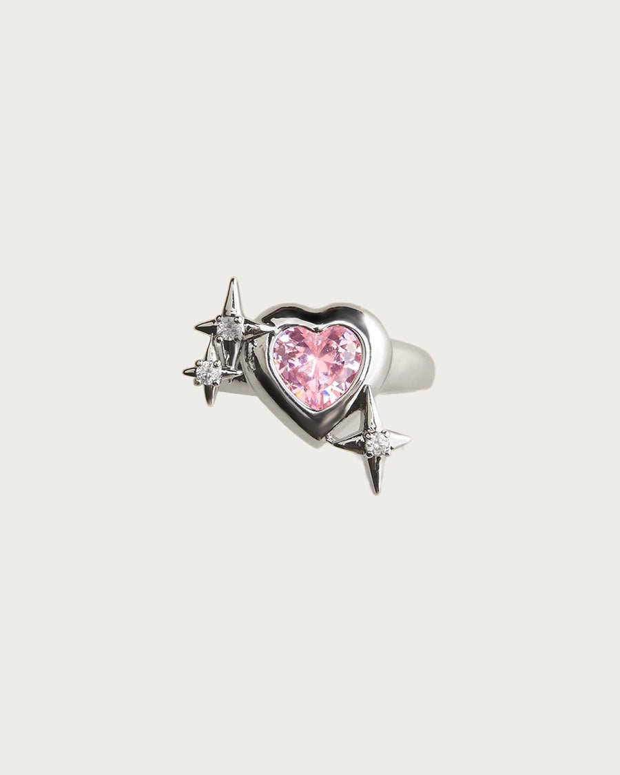 Pink Supremacy Ring in Silver