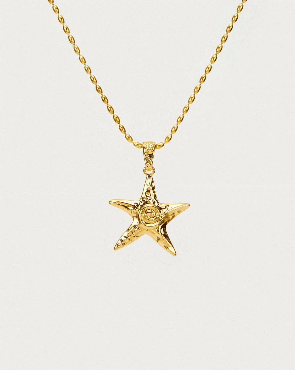 Gold Starfish Set En Route Jewelry