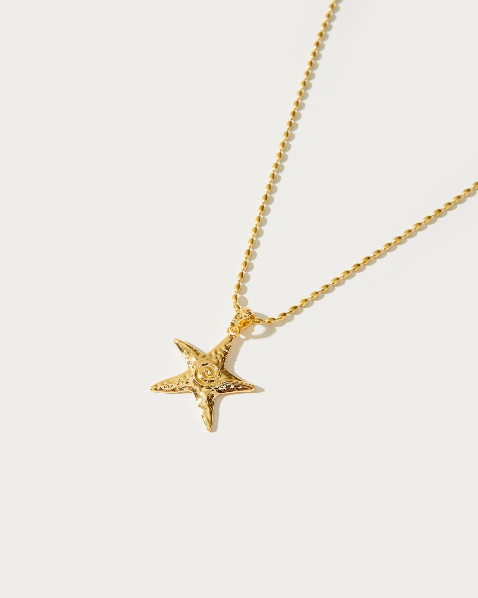 Gold Starfish Necklace - En Route Jewelry
