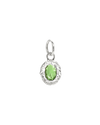 Birthstone Charm in Silver - Silver / August - peridot
