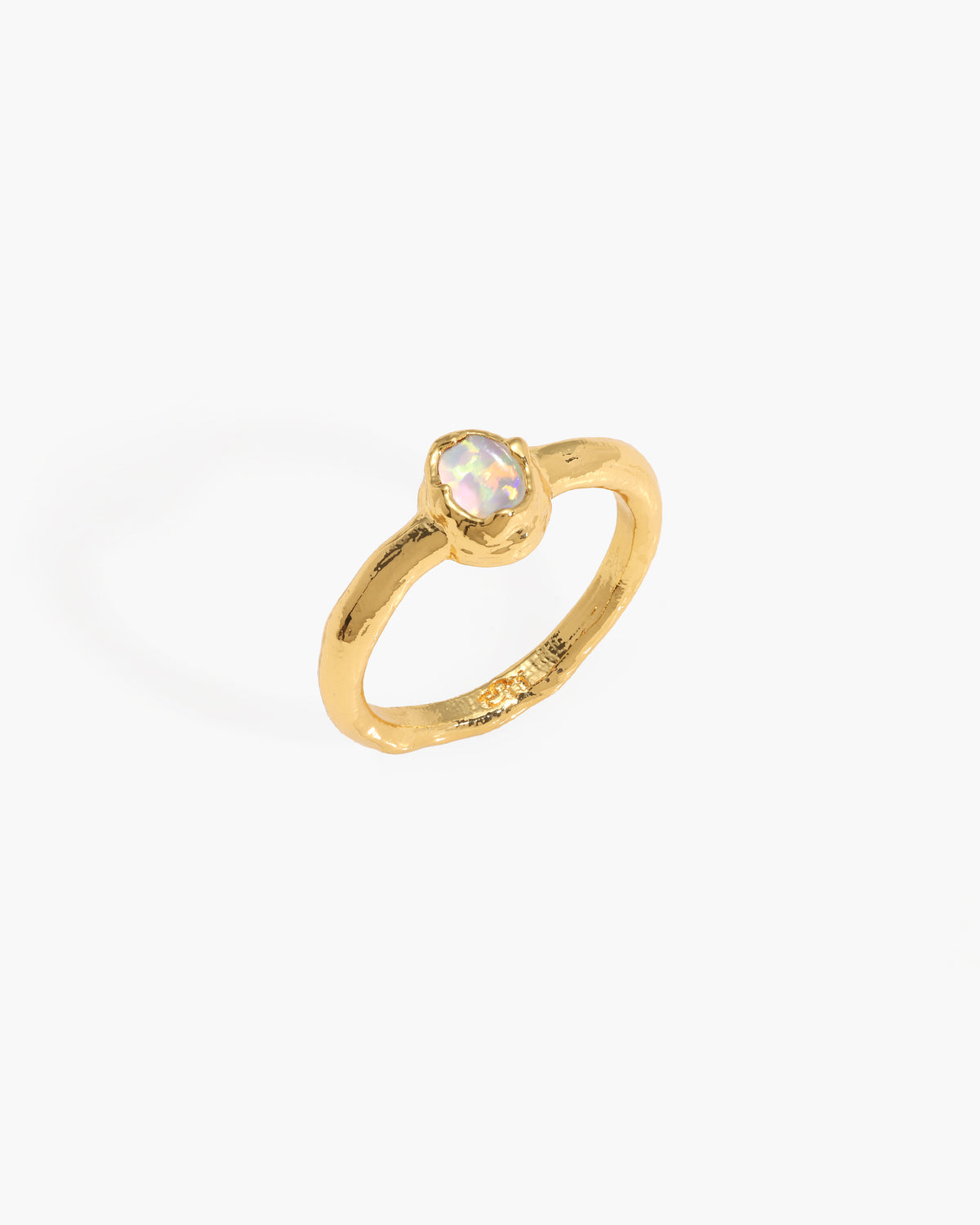 Birthstone Ring in Gold - October