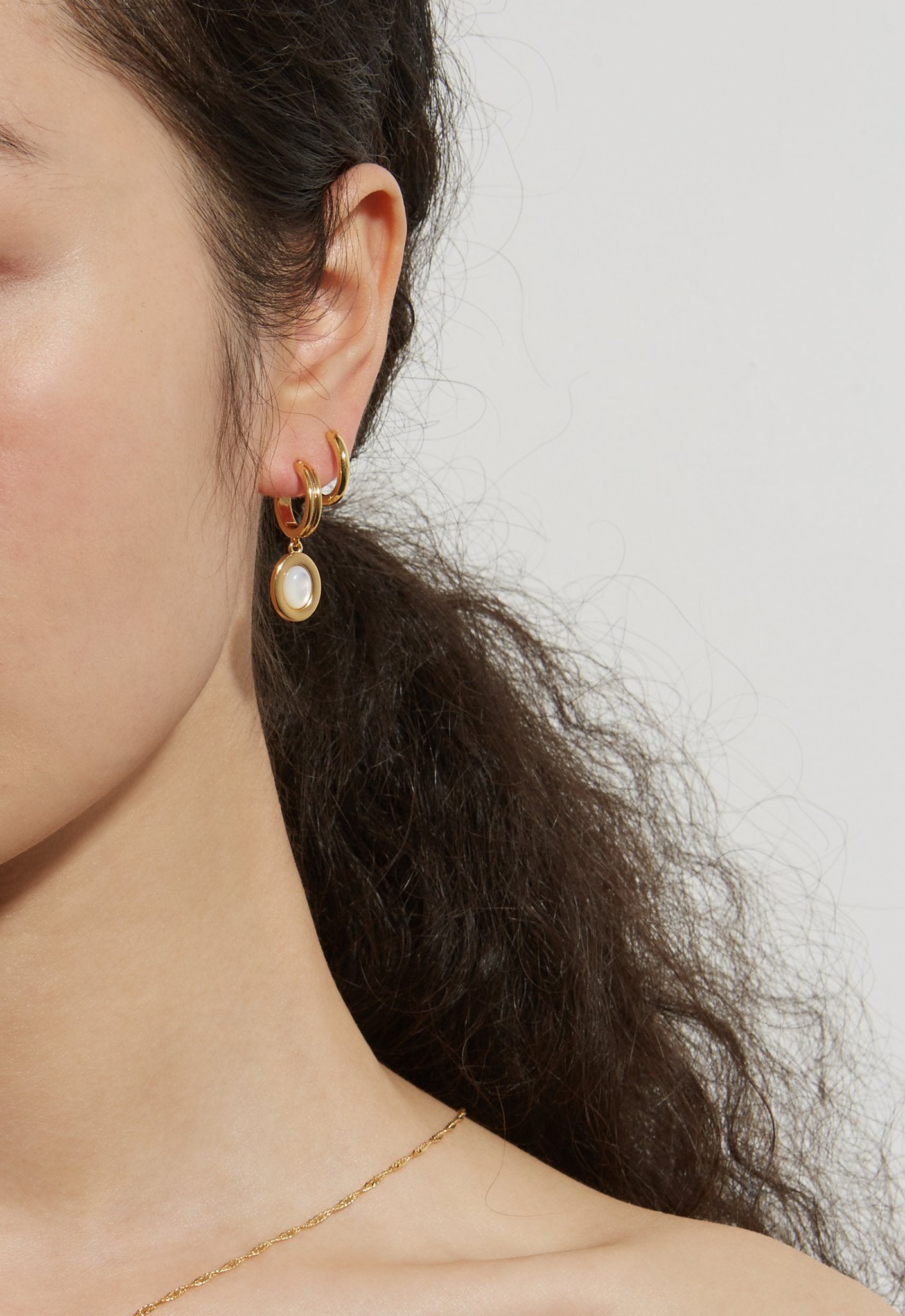 Devon Aretes in Mother of Pearl