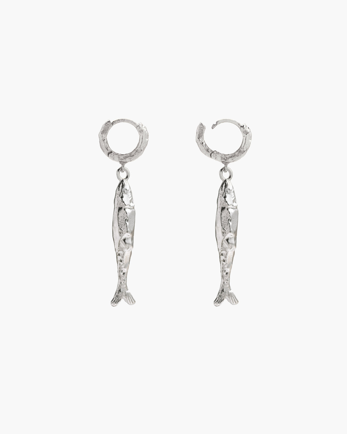 Metallic Blue Hibiscus Earrings