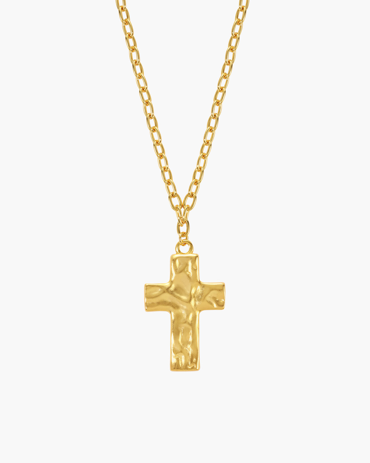 Collana con croce iconica in argento