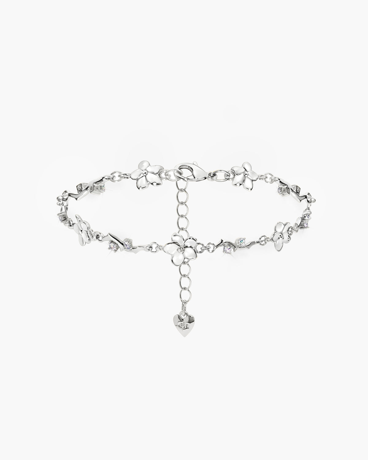 Pulsera floral Ivy en plata