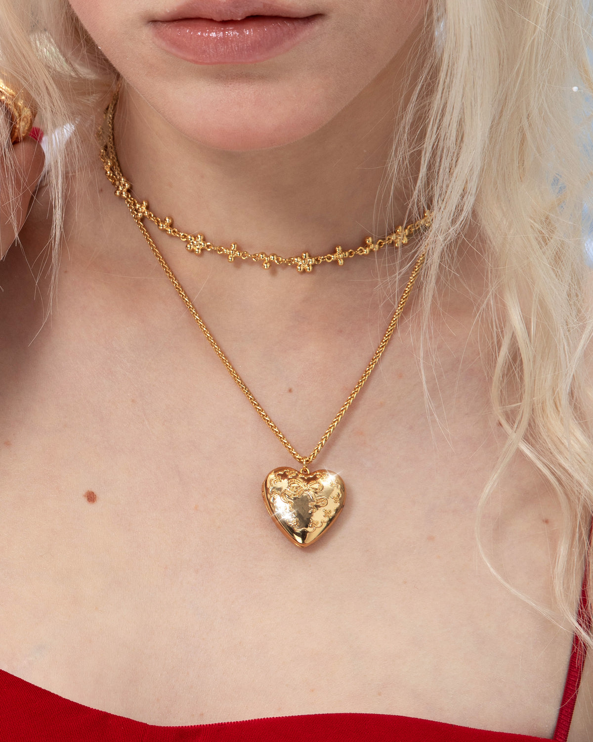 Collier médaillon ouvrable Tender en or