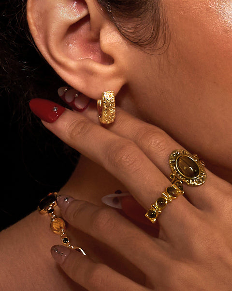 Serenade Orchid Hoops