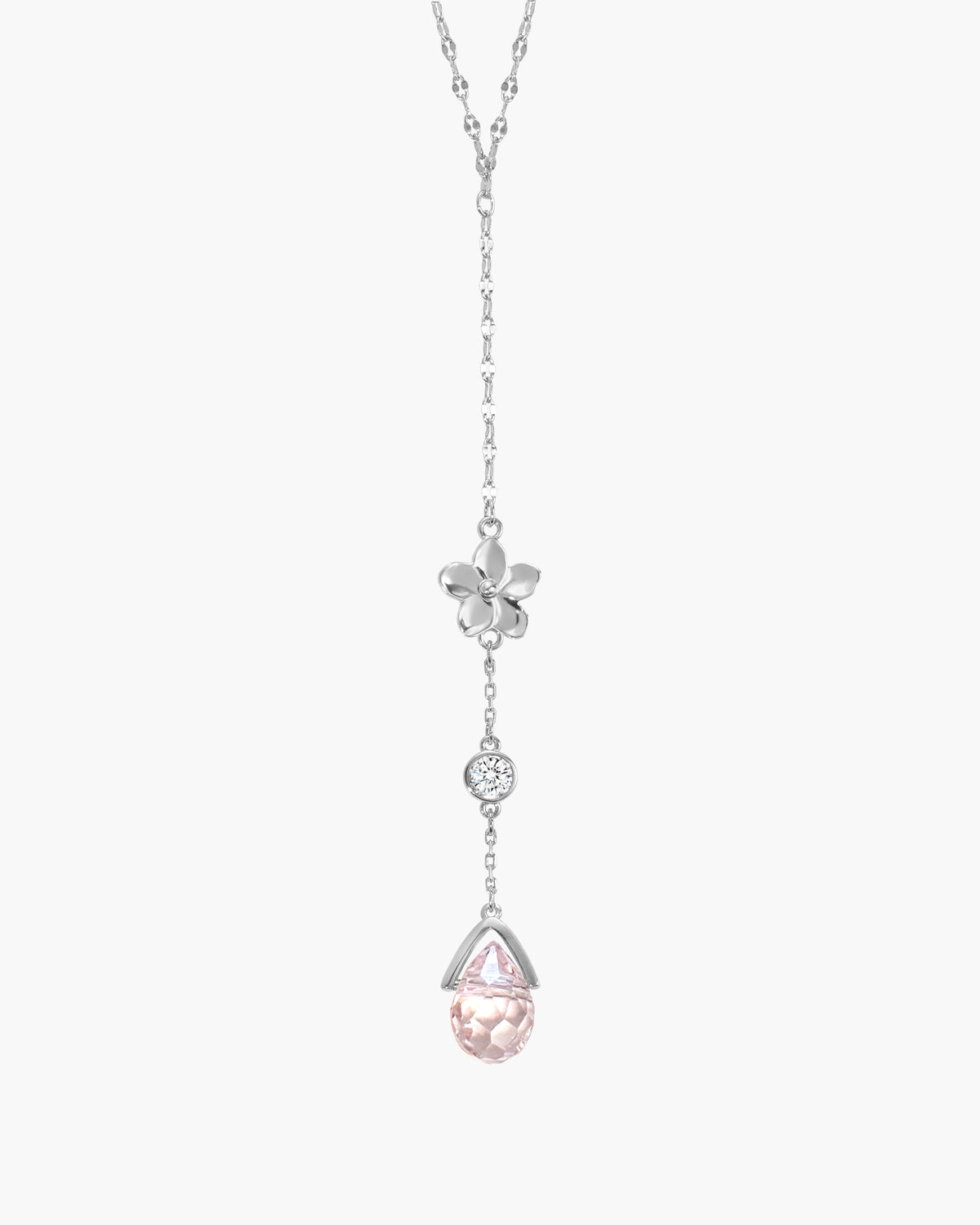 Srebrny naszyjnik lariat Petal