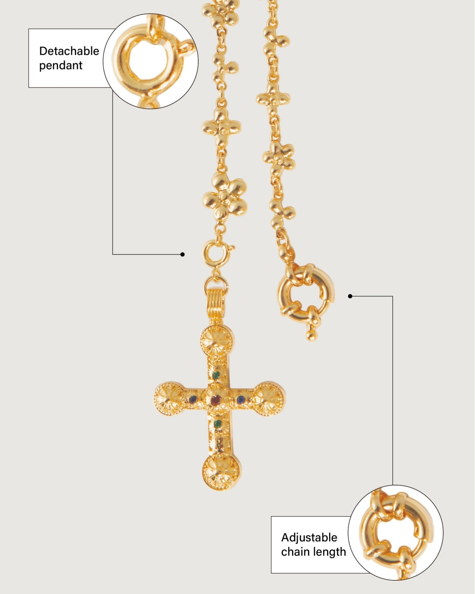 Daisy Molecule Chain - En Route Jewelry