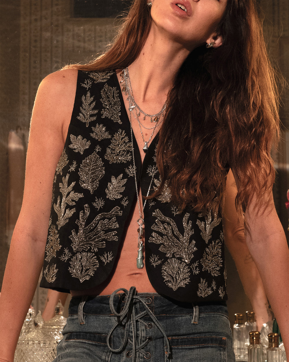 Collar largo con charm desmontable Ascent