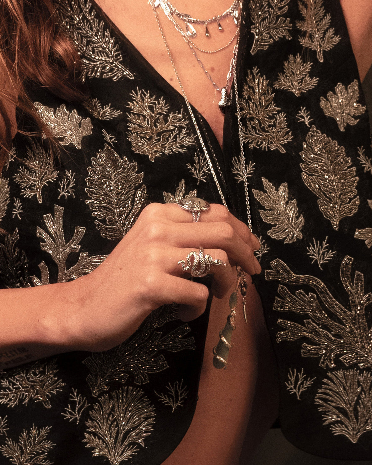 Serpent Ring in Silver