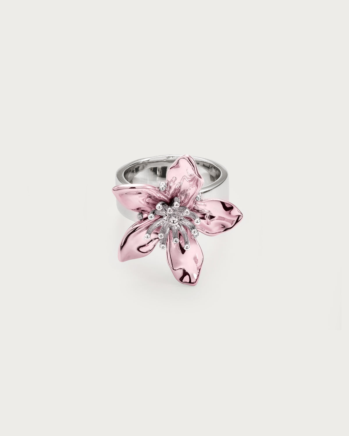 Flora Ring in Electric Pink