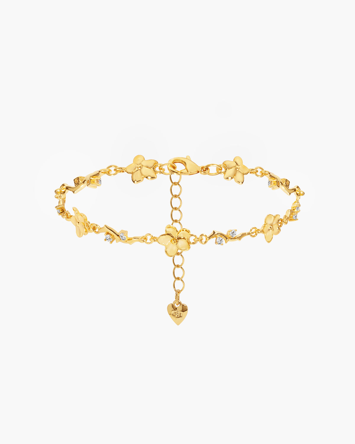Pulsera floral Ivy en plata
