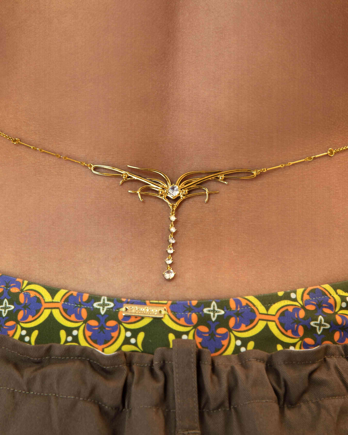 Drippn Chain Dripping Waist Chain in Gold