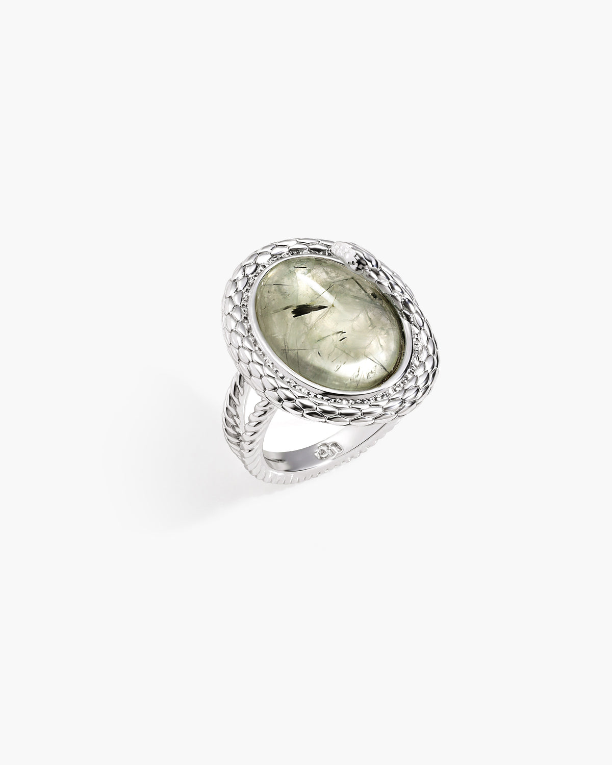 Emerge Prehnite Stone Ring