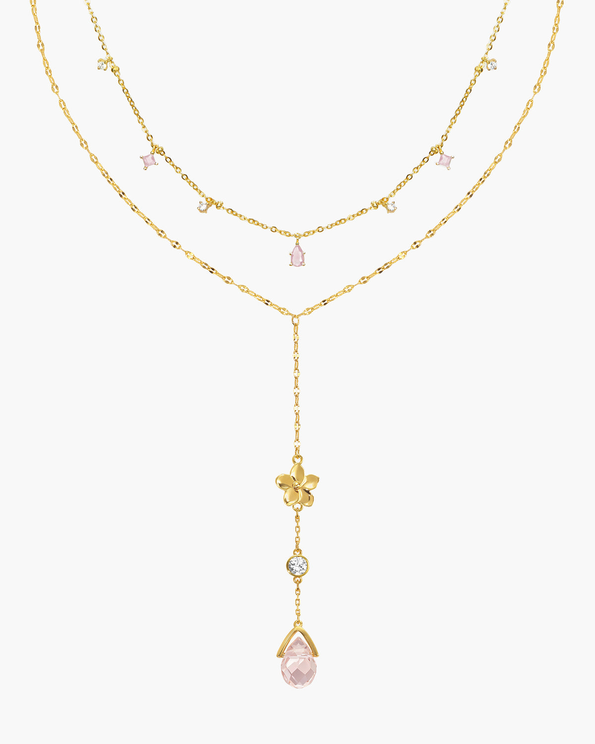 Rosa Blütenblatt-Lagen-Set