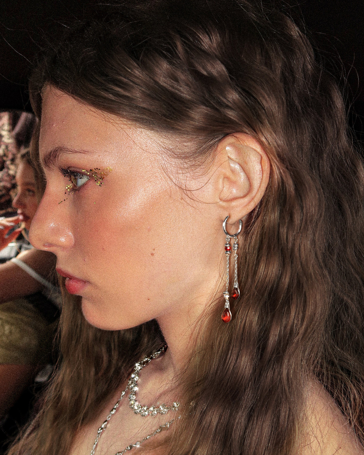 Silent Drop Earrings in Silver - En Route Jewelry