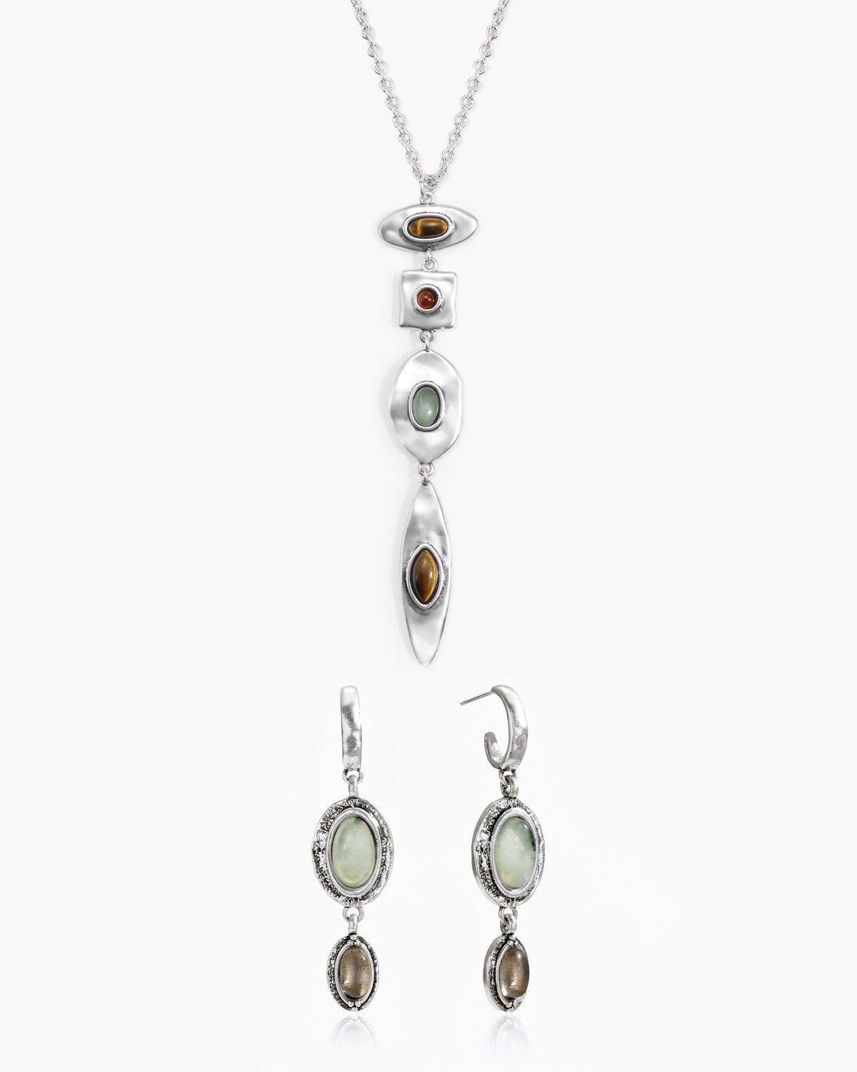 Petra Multi-Stone Drop Necklace