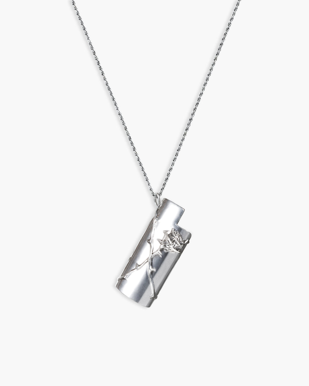 Wild Rose Lighter Case Pendant Necklace - en route jewelry