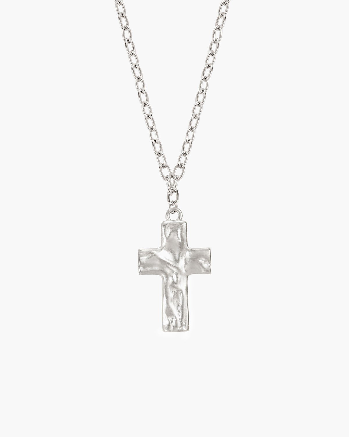 Collier icône croix en argent
