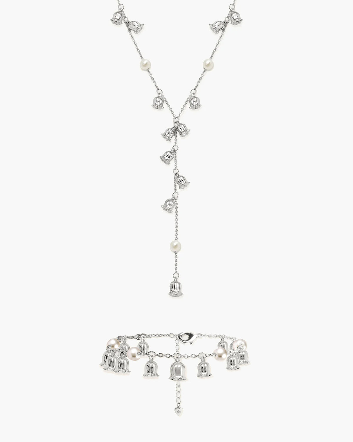 Lily of the Valley Pearl Set - En Route Jewelry