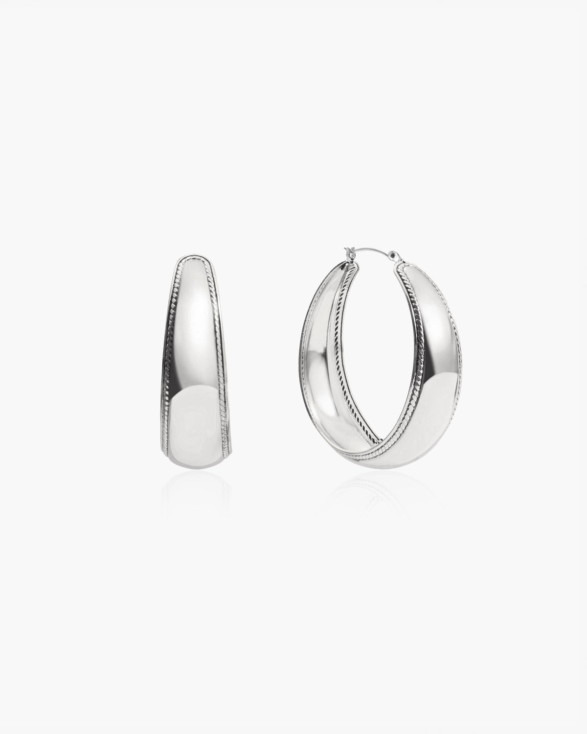 16 mm hinged hoop earrings in sterling silver heavy weight 16 mm hinged hoop earrings in sterling silver heavy weight