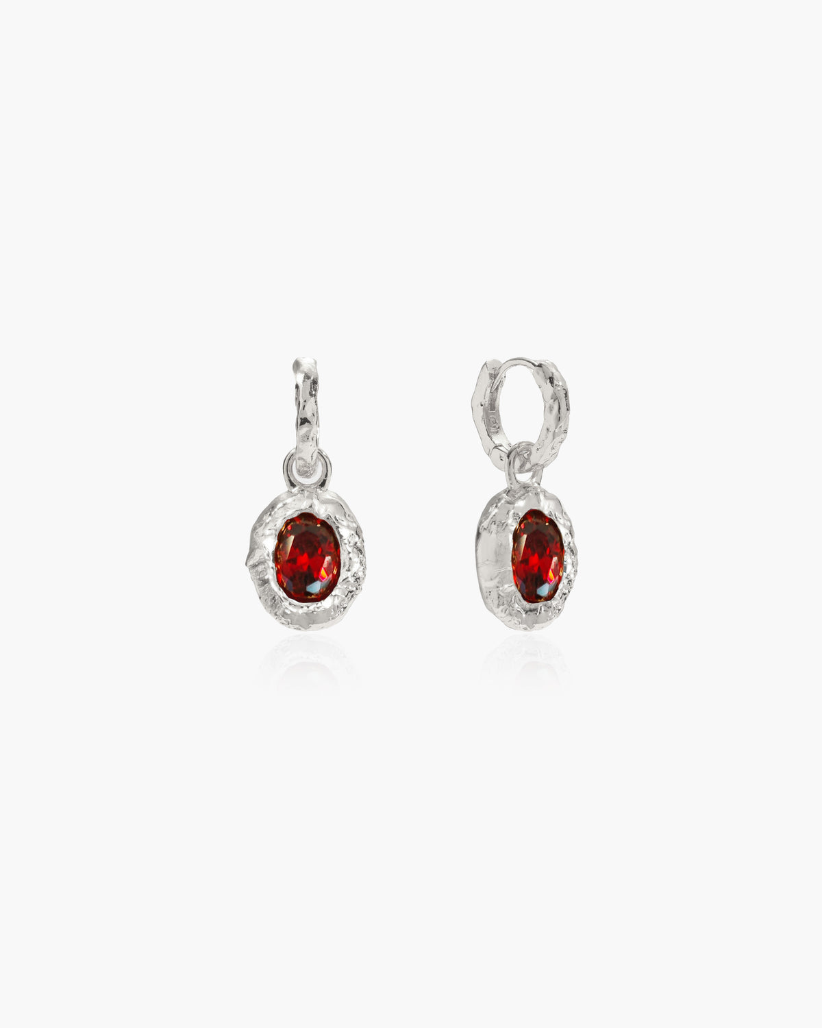 Birthstone Earrings in Silver