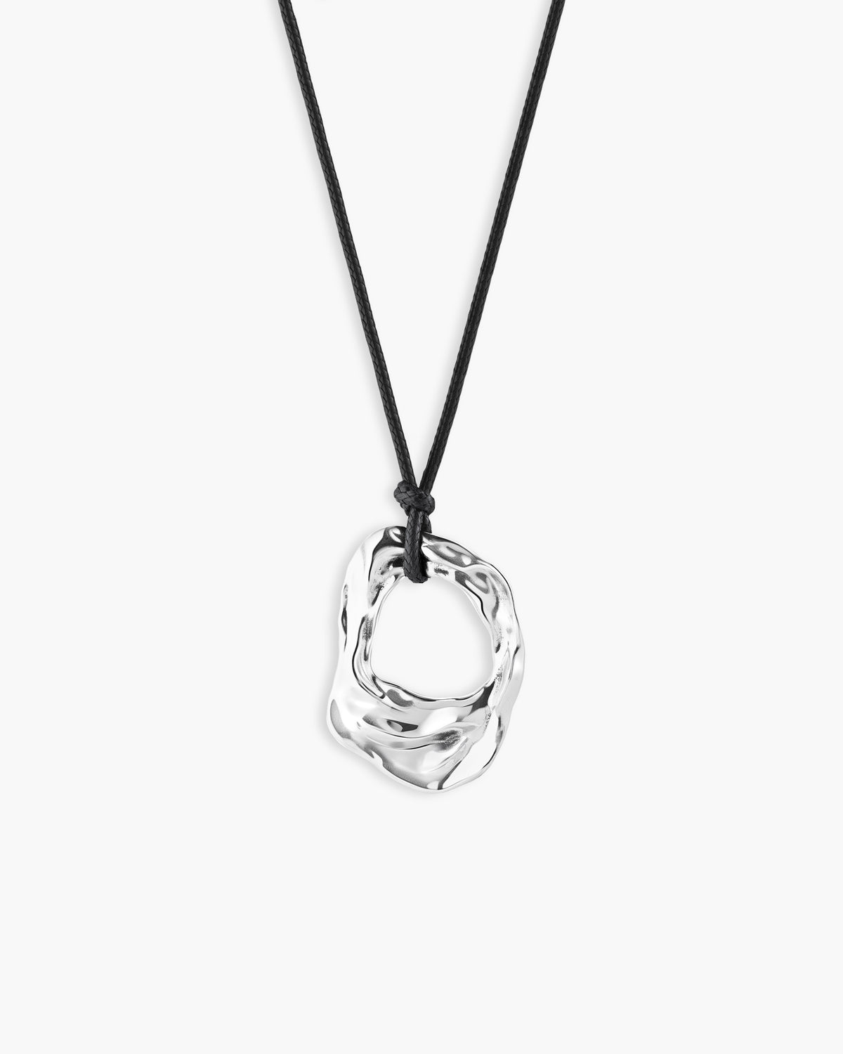 Liquid Shell Cord Necklace in Gold