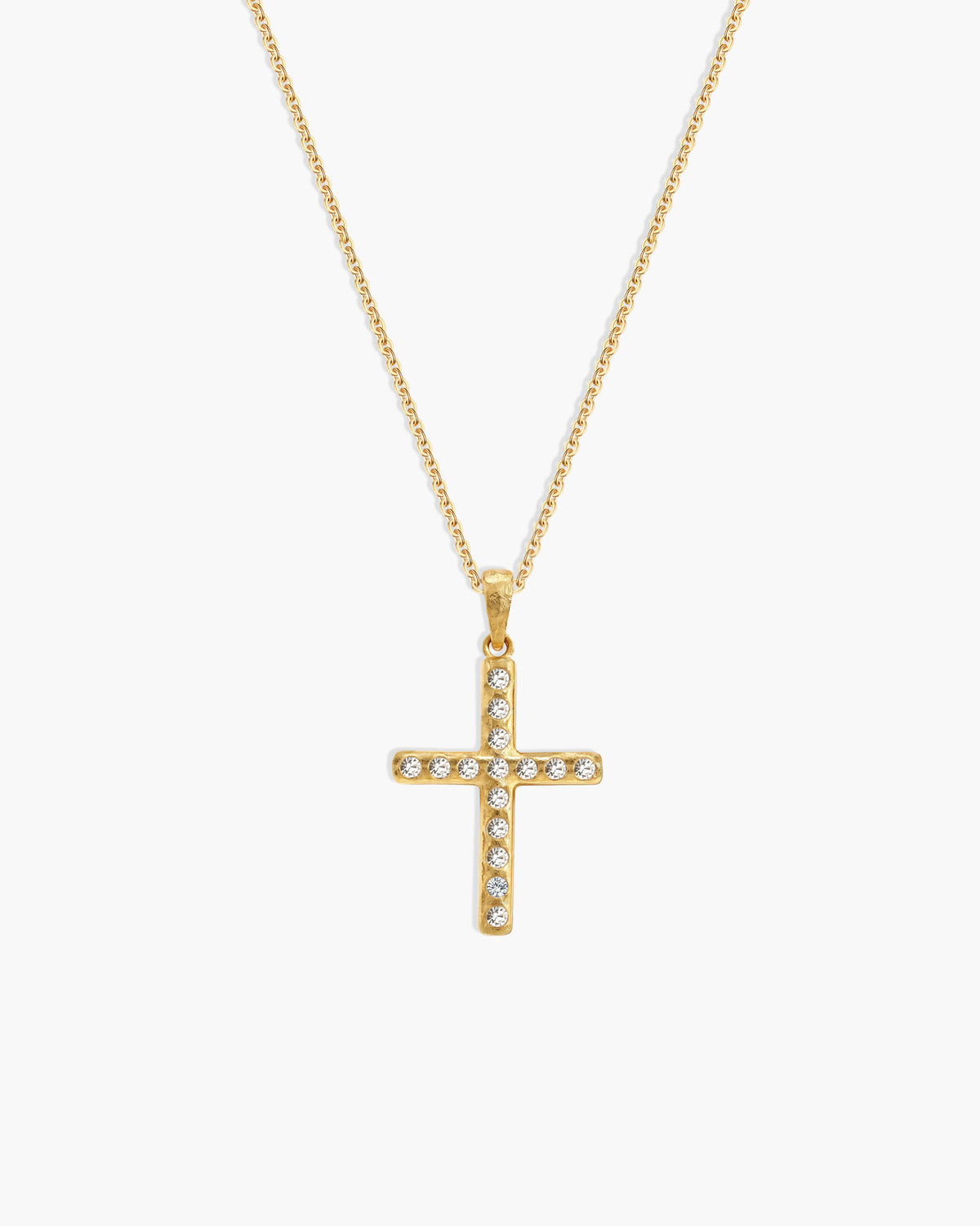 Pavé Cross Necklace