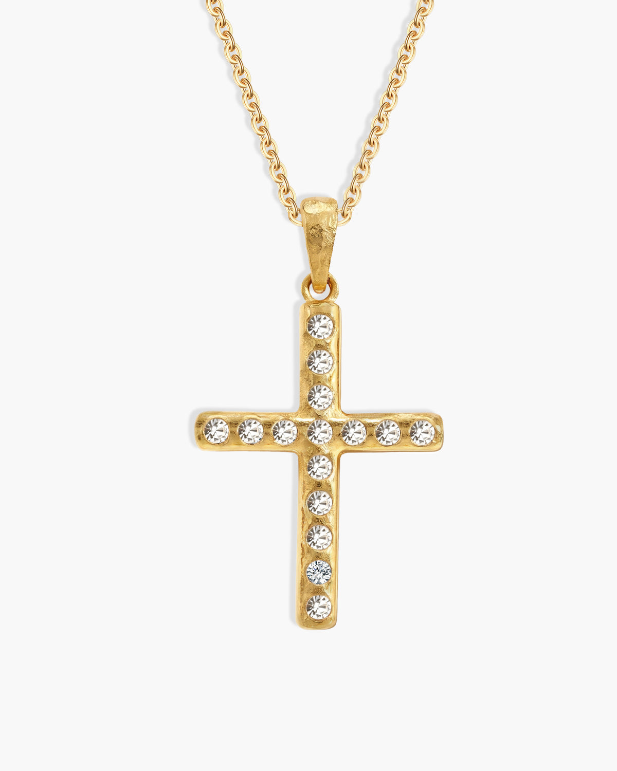 Pavé Cross Necklace