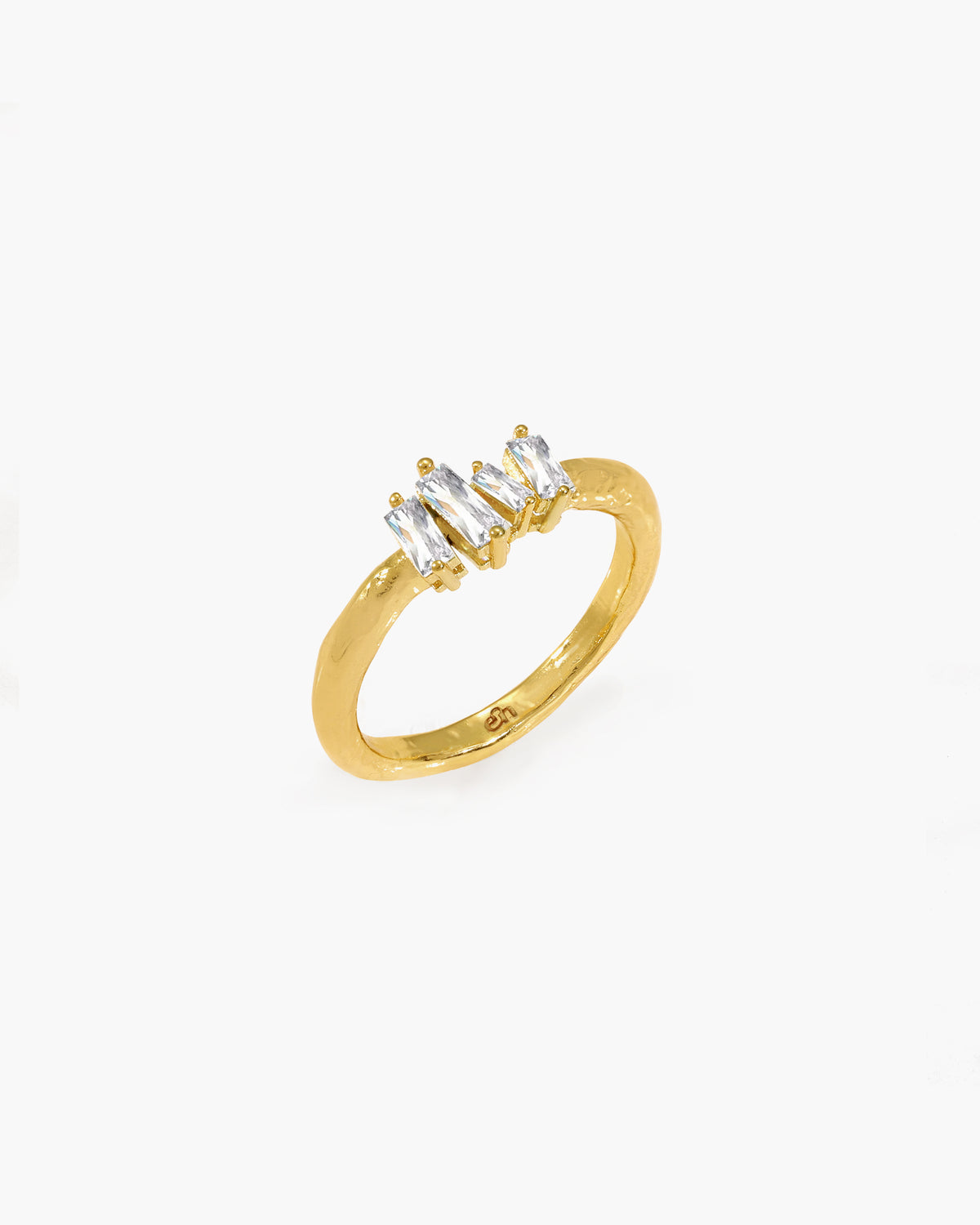 Icicle Baguette Cluster Ring - en route jewelry