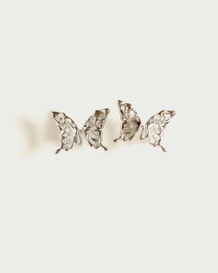 Anima’s Wing Earrings in Silver