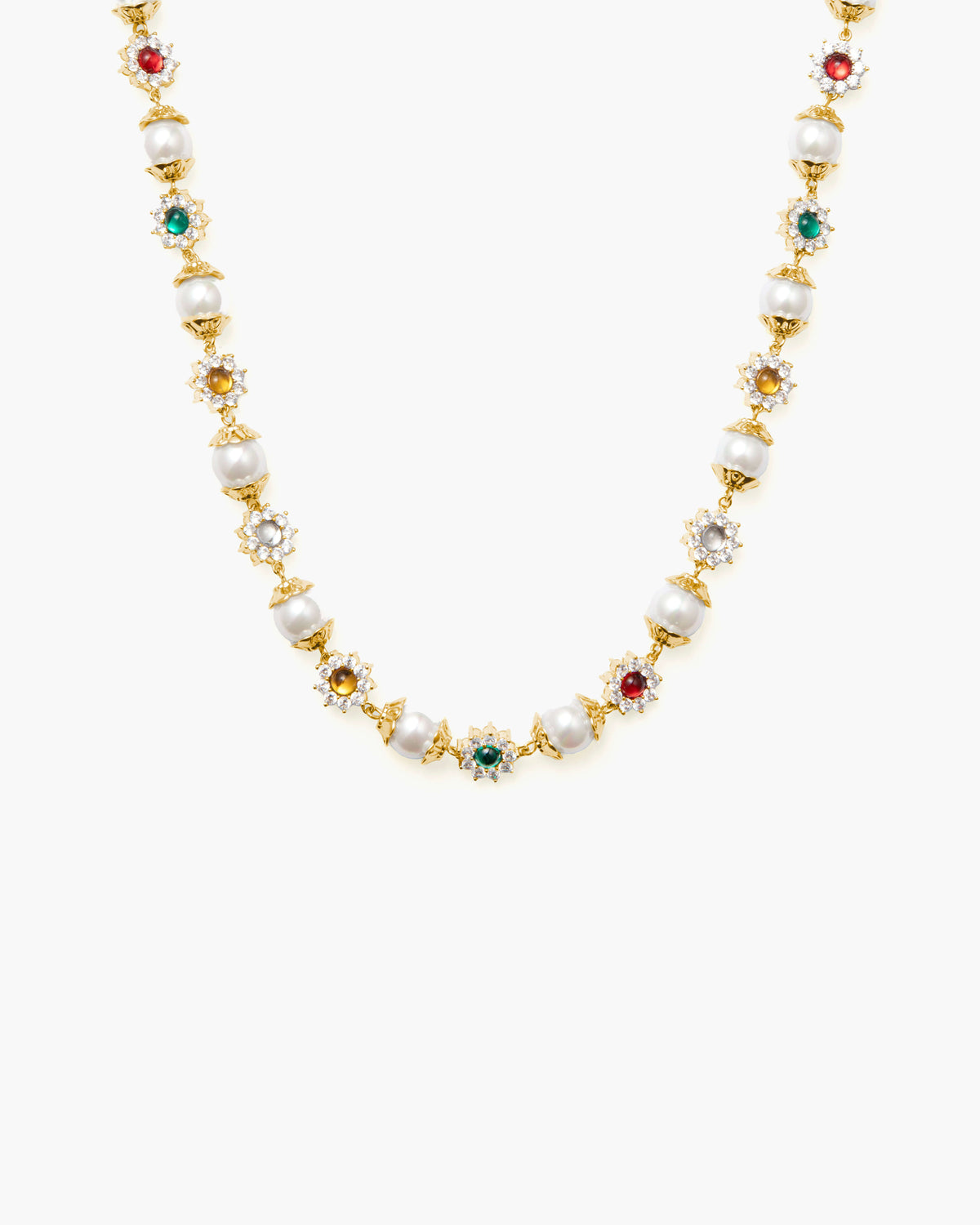 Daisy Pearl Necklace